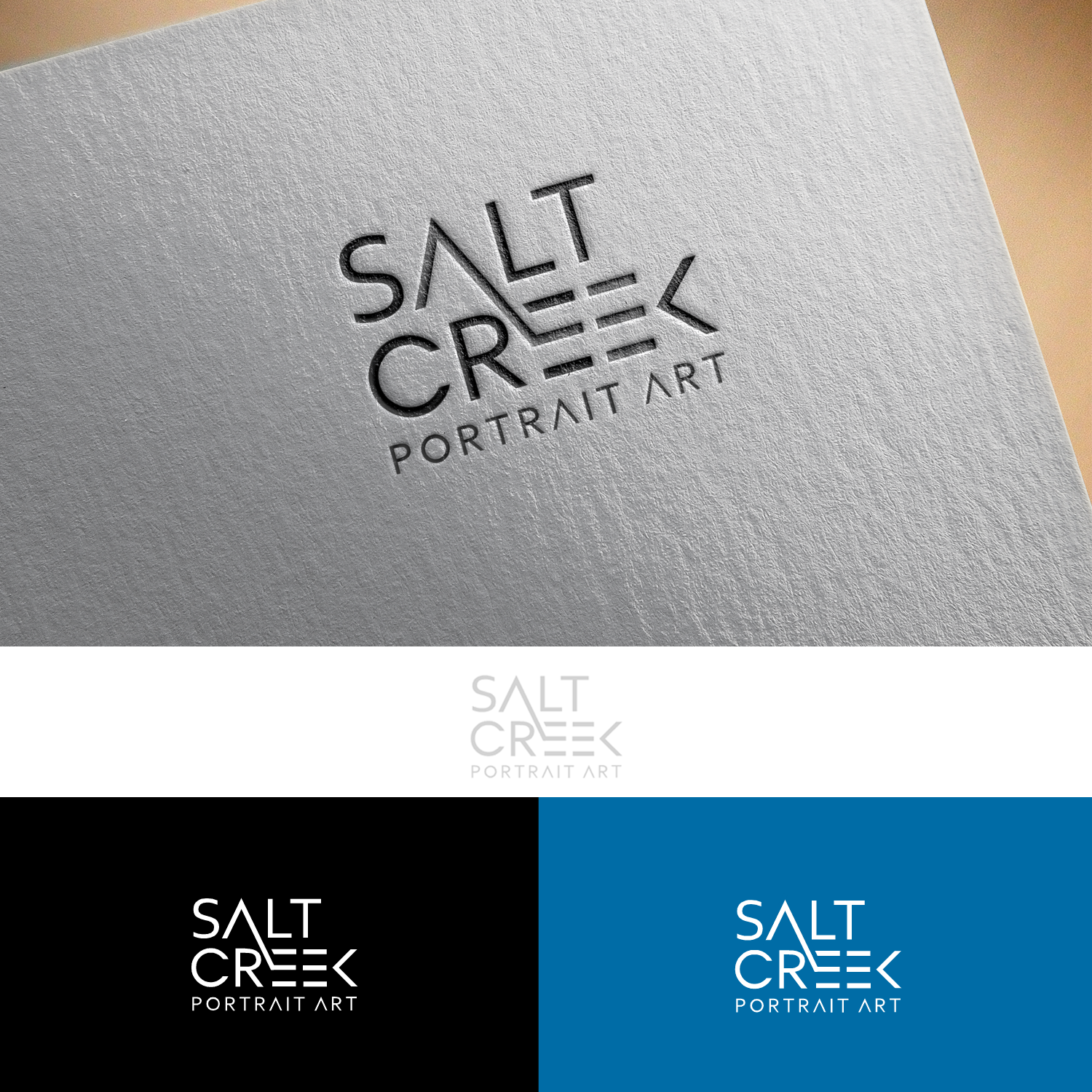 Logo Design by S.N.Y™-01 for Salt Creek Portrait Art | Design #26835276