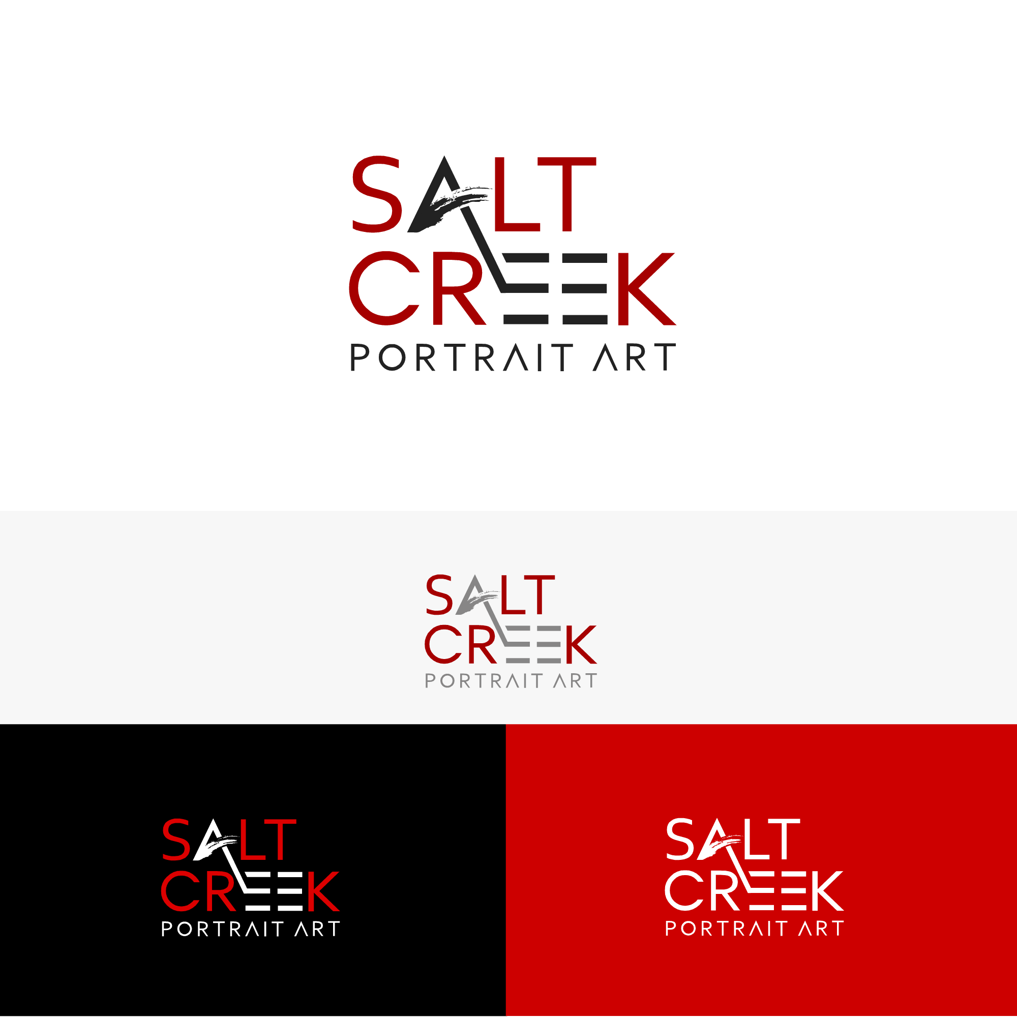 Logo Design by S.N.Y™-01 for Salt Creek Portrait Art | Design #26863786