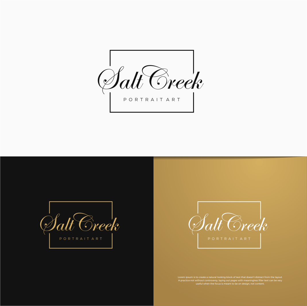 Logo Design by CKS d e s i g n for Salt Creek Portrait Art | Design #26833925