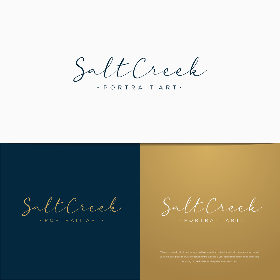 Logo Design by CKS d e s i g n for Salt Creek Portrait Art | Design #26839640