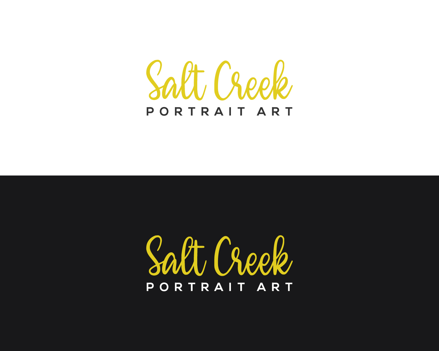 Logo Design by MAWBM for Salt Creek Portrait Art | Design #26851798
