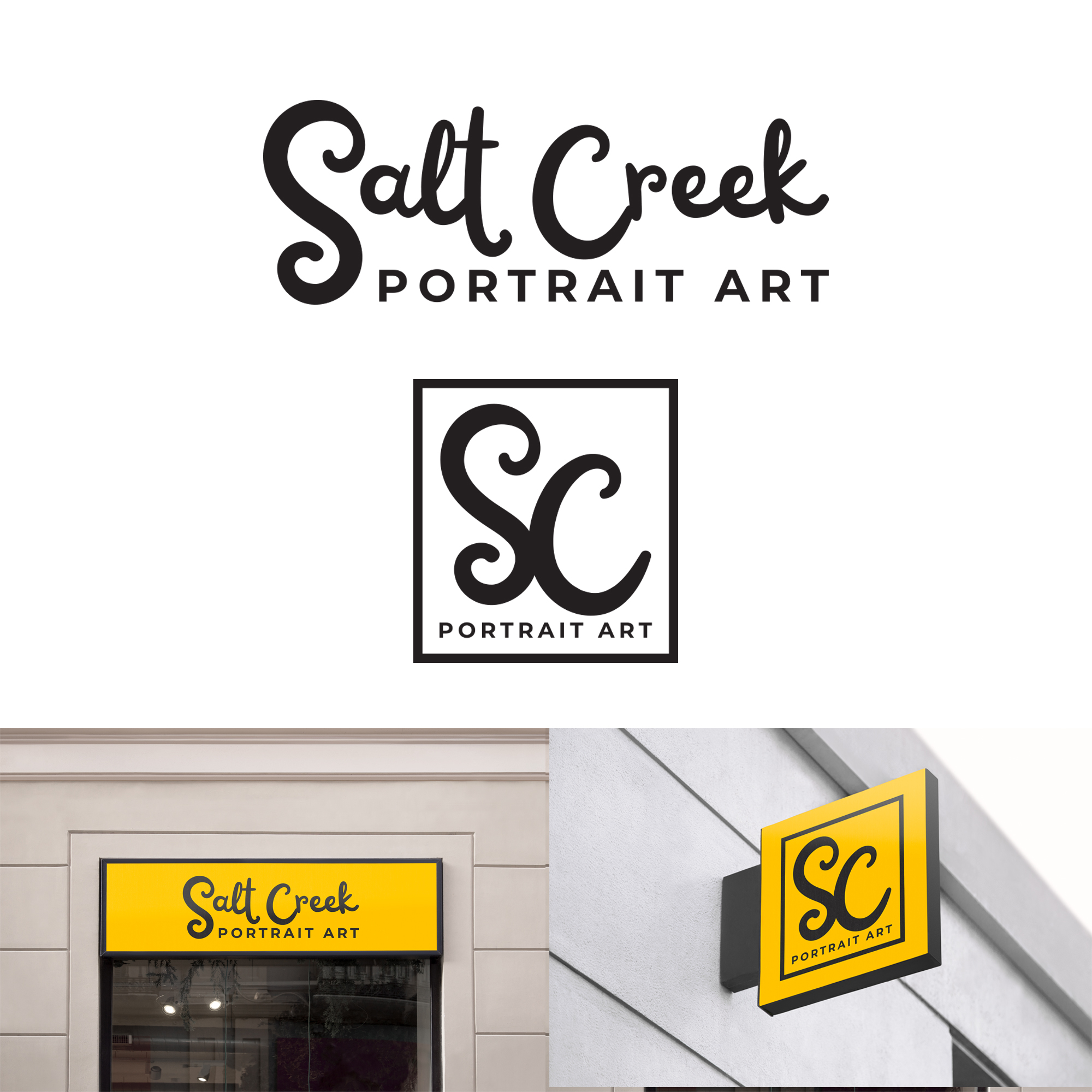 Logo Design by artcynical for Salt Creek Portrait Art | Design #26862609