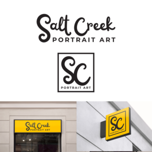 Logo Design by artcynical for Salt Creek Portrait Art | Design: #26862609