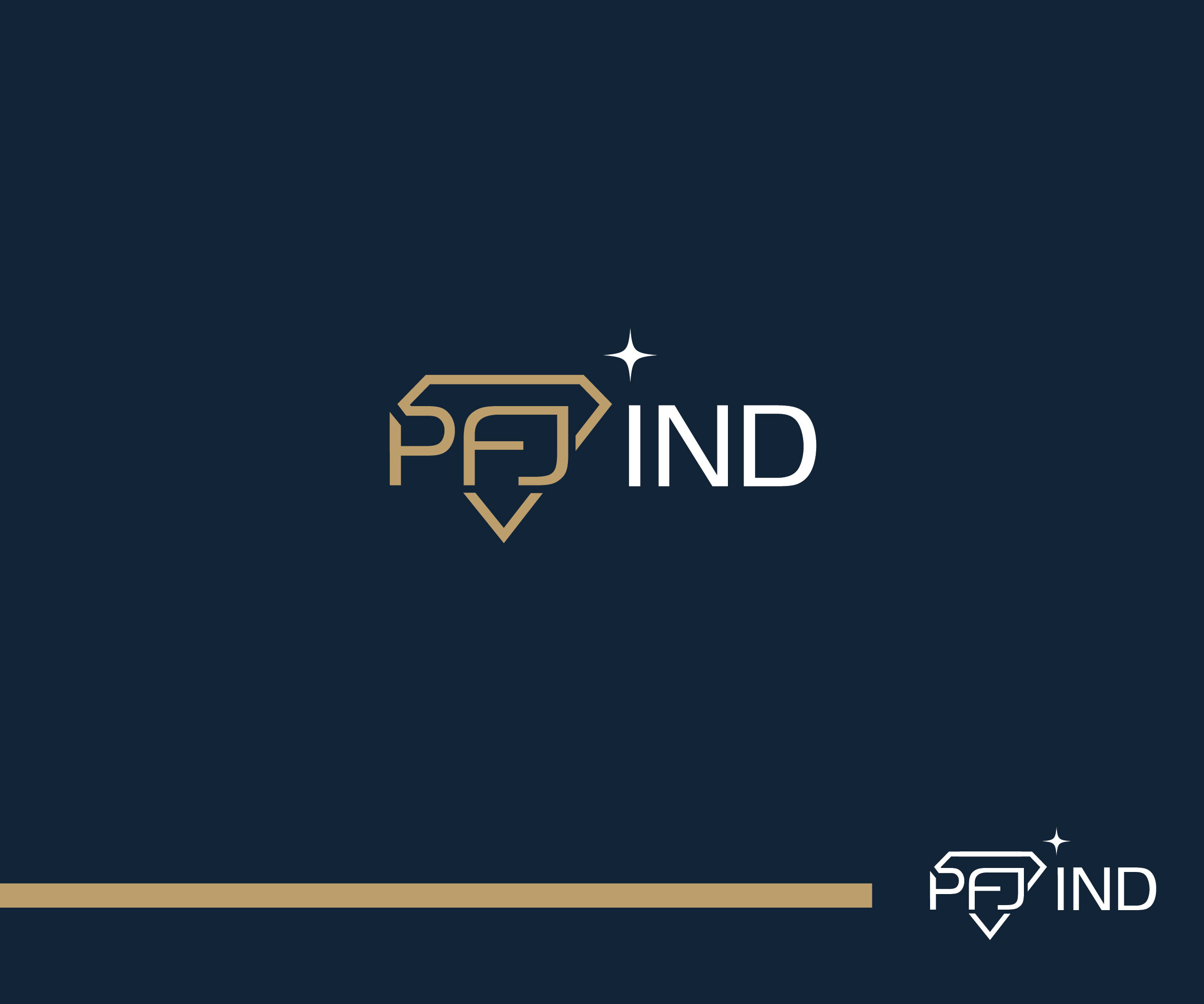 Logo Design by Fat Bat Man for PFJ INDUSTRIES | Design #26830868