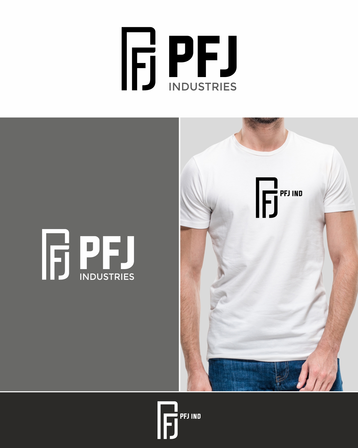 Logo Design by Regh Element for PFJ INDUSTRIES | Design #26848919