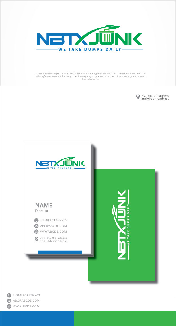 Logo Design by graphicevolution for NBTX Junk | Design #26832909