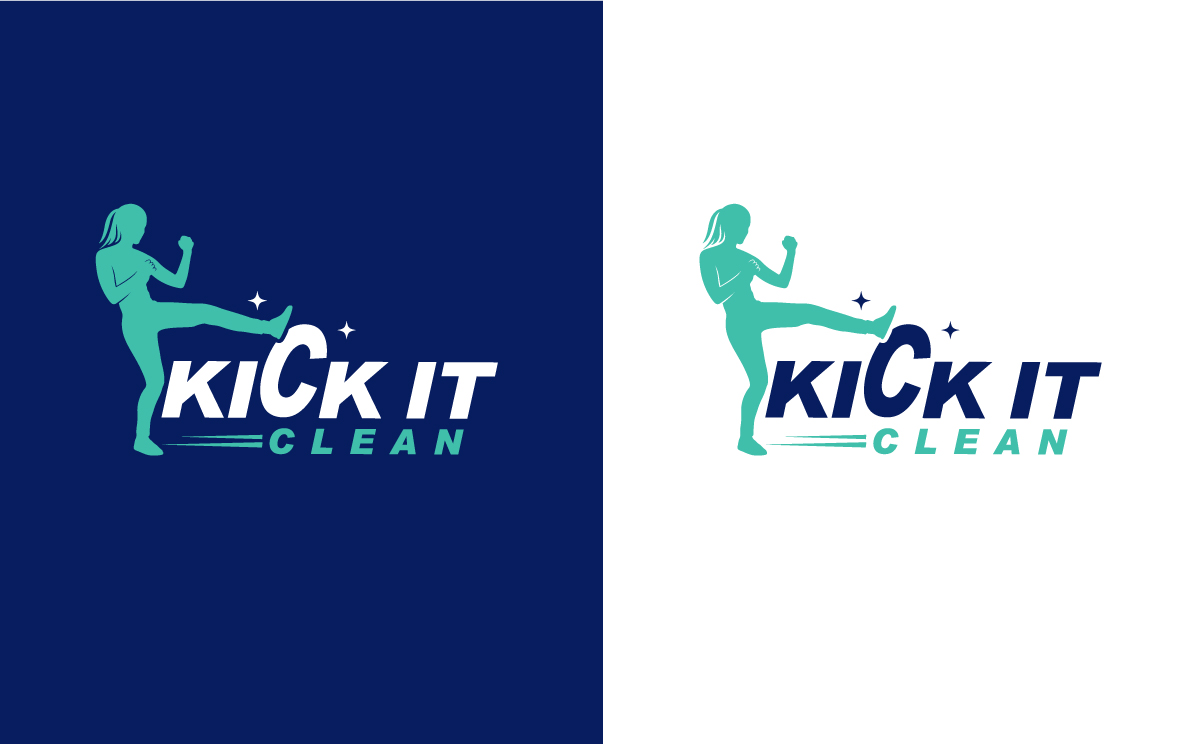 Logo Design by step forward 2 for Kick It Clean | Design #26842103
