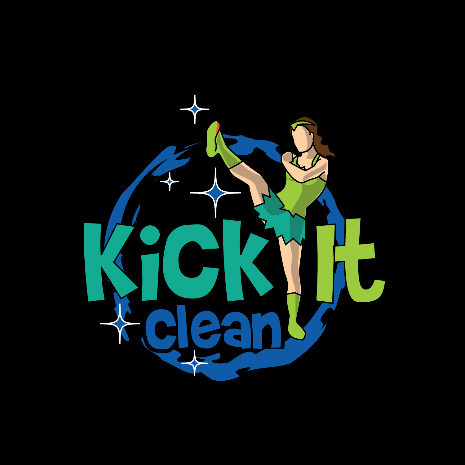 Logo Design by geni for Kick It Clean | Design #26839300