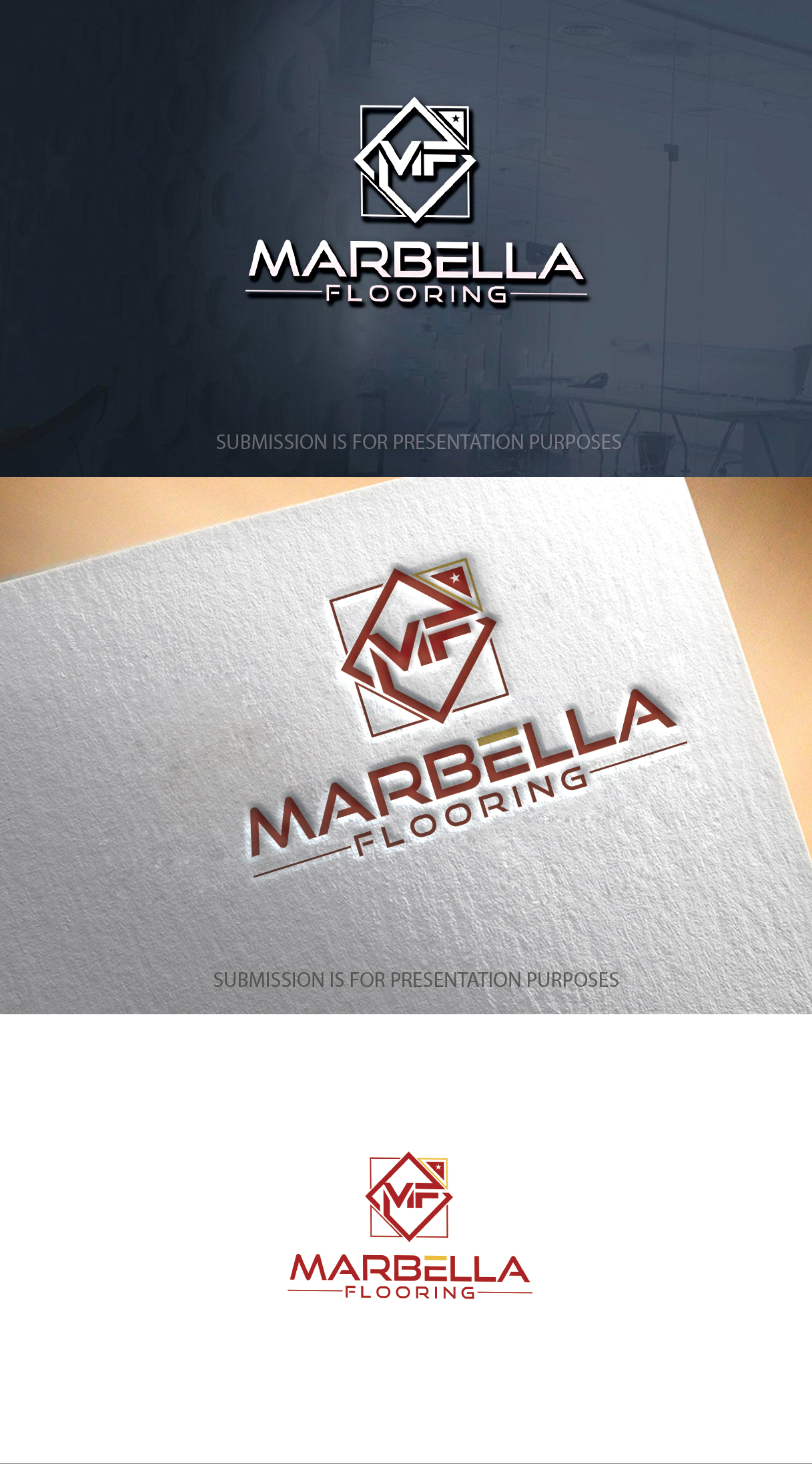 Logo Design by graphicevolution for Marbella Flooring  | Design #26838740