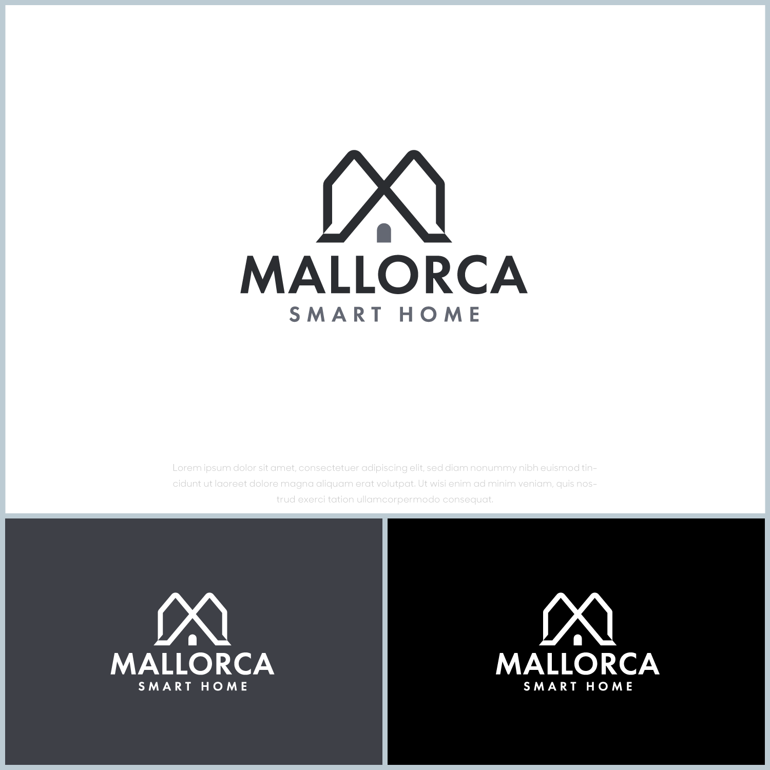 Logo Design by SlashGrid for Mallorca Smart Home | Design #26853021