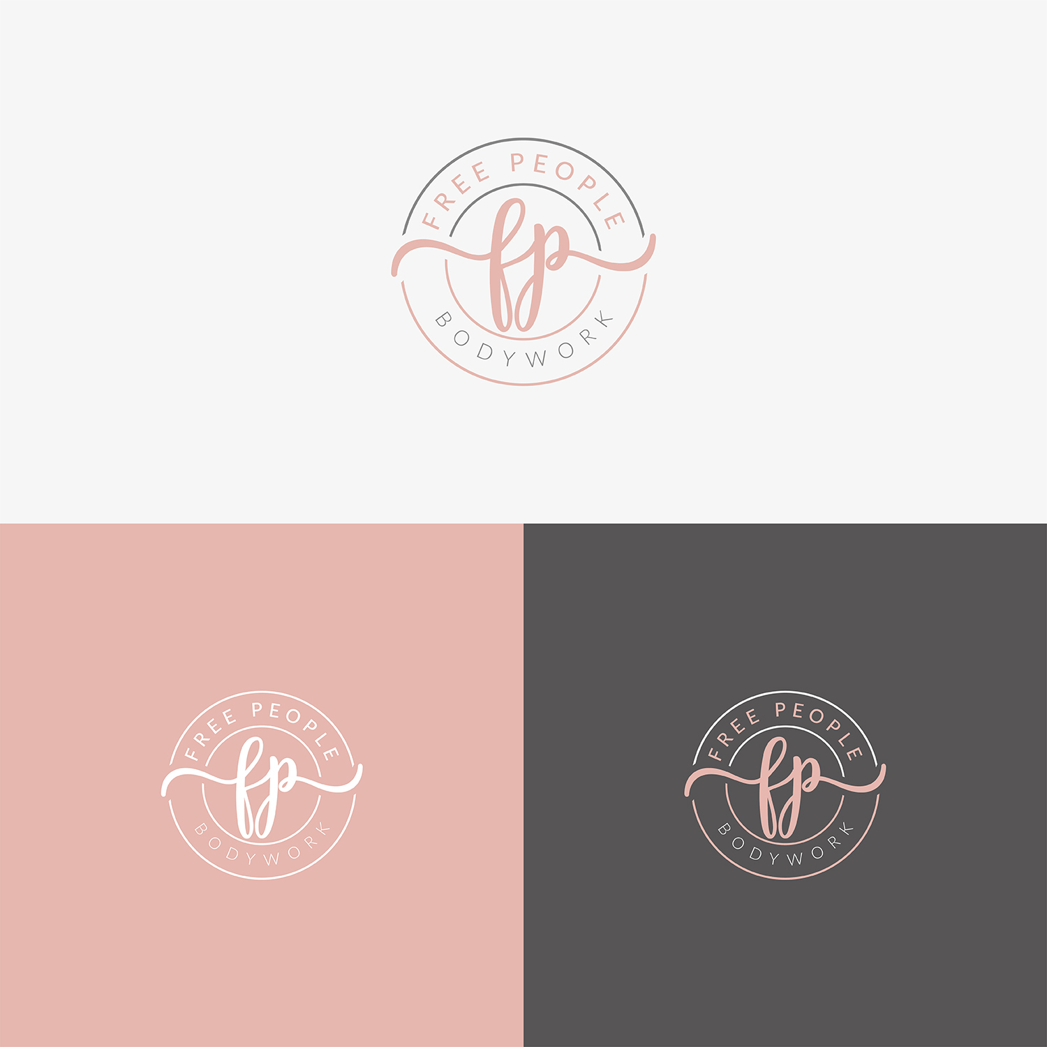 Logo Design by Grapi for Free People Bodywork | Design #26850997