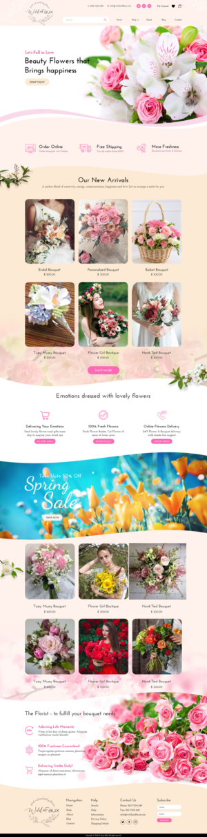 New florist business website design | Diseño Web por Sandaruwan