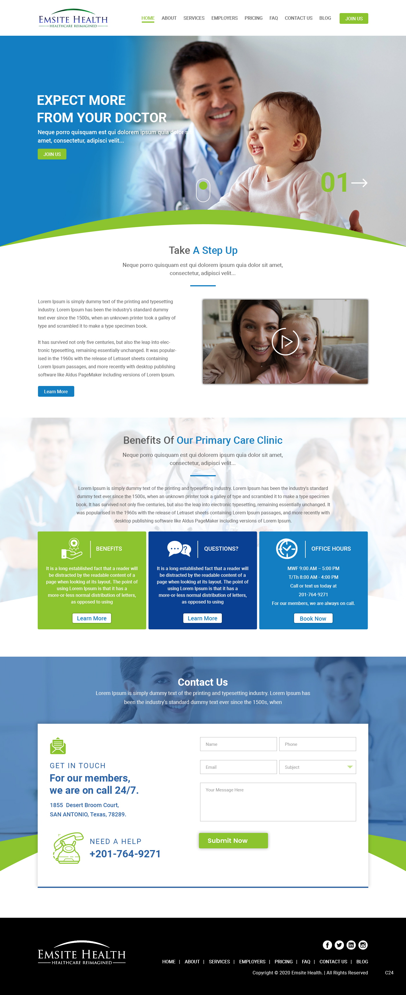Wordpress Design by pb for Emsite Health | Design #26846113