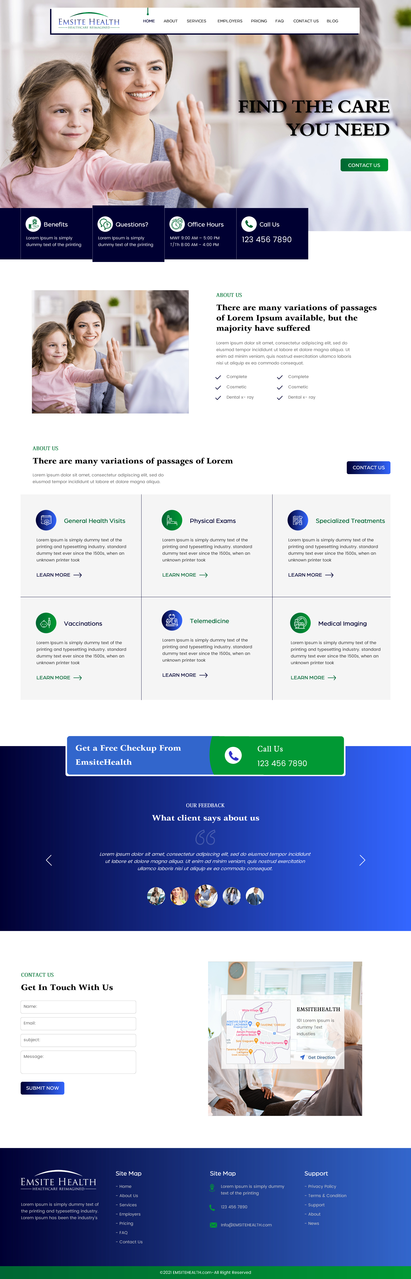 Wordpress Design by rightway for Emsite Health | Design #26847744