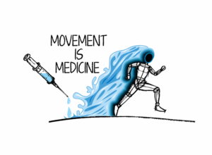 Movement Is Medicine T-Shirt Design for Fitness junkies | Design de T-shirt par NILDesigns