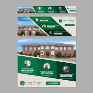 Website Ad for Commercial Real Estate Firm | Graphic Design by Fat Bat Man