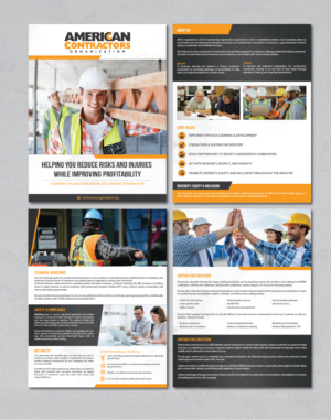 Diseño de Brochure por alex989 para American Contractors Organization  | Diseño: #26850424
