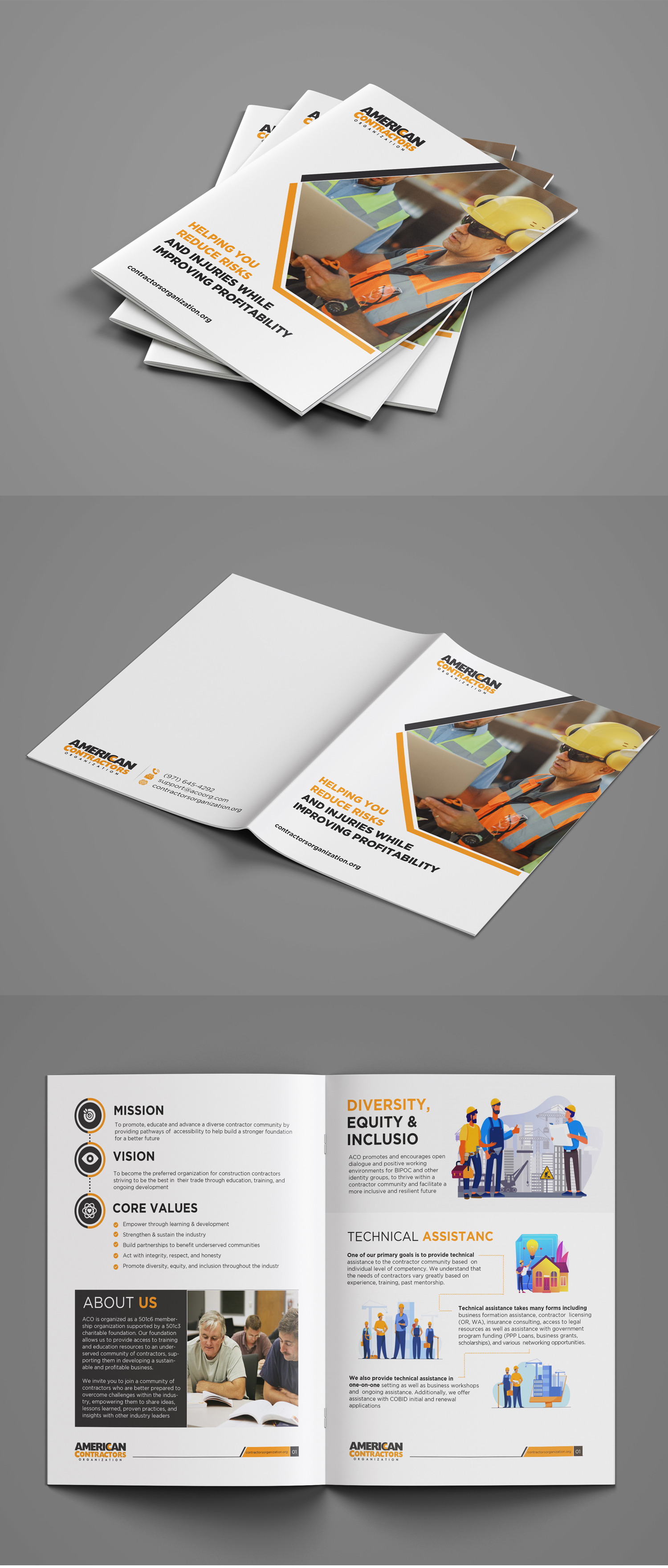 Brochure Design by debdesign for American Contractors Organization  | Design #26852354
