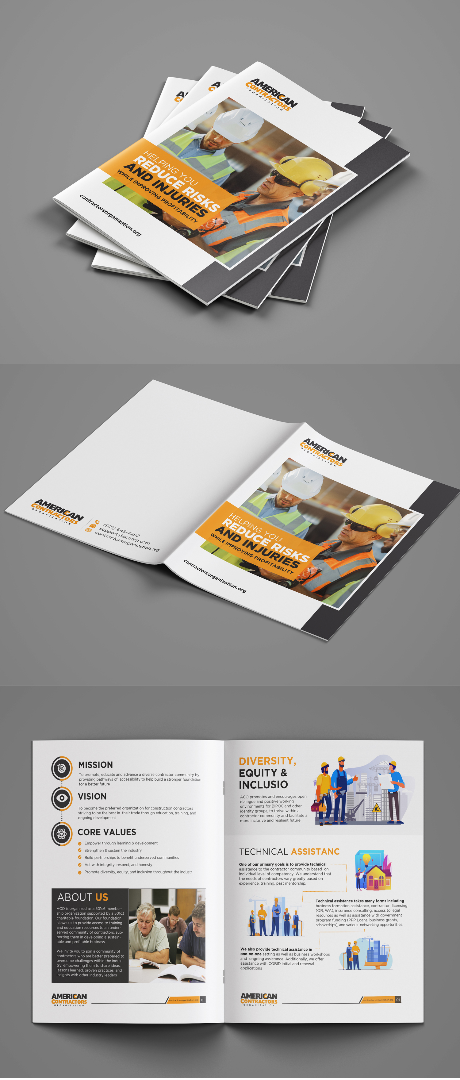 Brochure Design by debdesign for American Contractors Organization  | Design #26852355