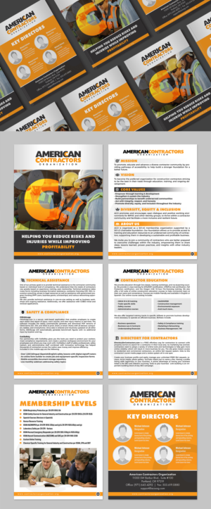 American Contractors Organization Membership | Design de Brochure par SAI DESIGNS