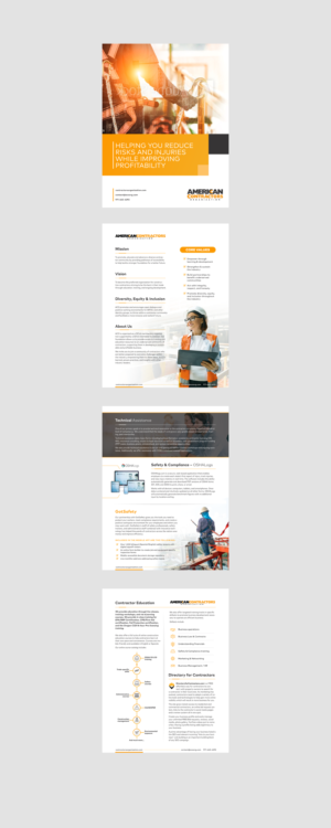 Broschüren-Design von controlpi für American Contractors Organization  | Design #26867140