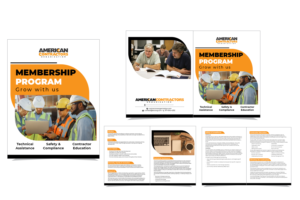 Broschüren-Design von Nilu Kumari für American Contractors Organization  | Design #26866661