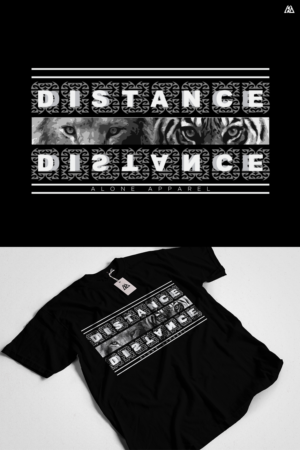 Tshirt design for clothing brand: ALONE