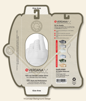 Appealing packaging design for high end golf gloves | Diseño de Empaque por Tuba Art Studio. IZ (IMRAN ZW)