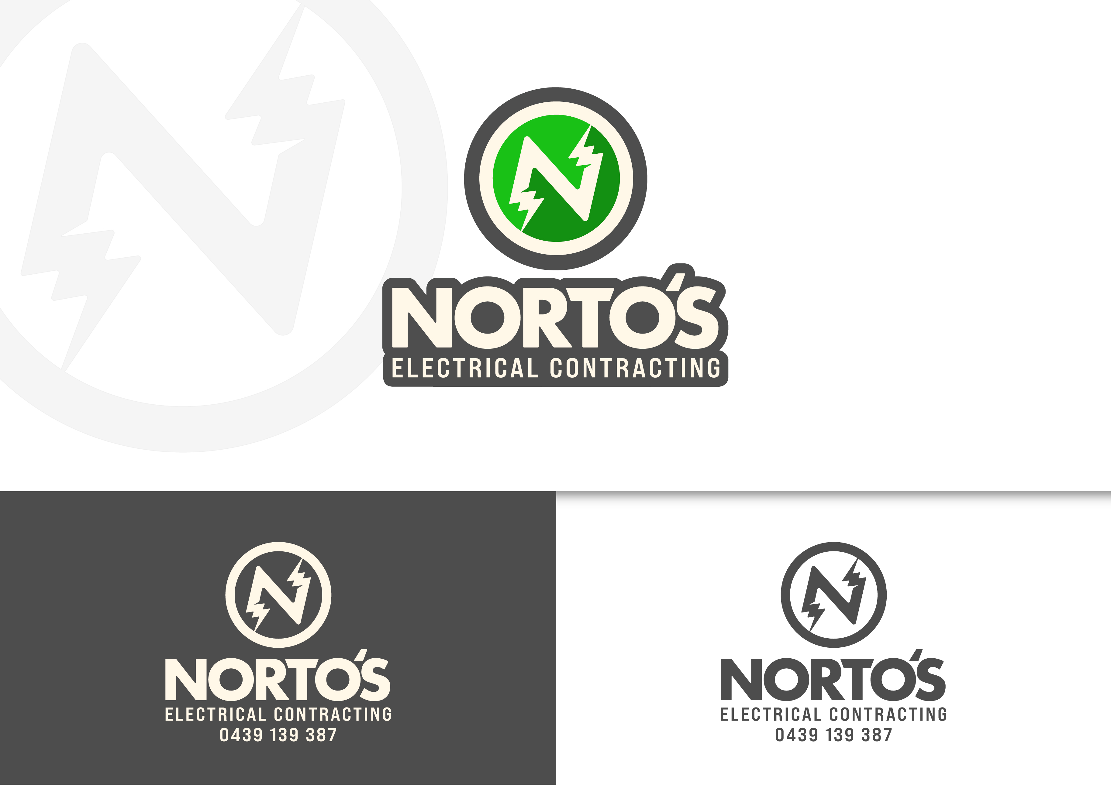 Logo Design by Pen and Wolf for Norto's Electrical Contracting | Design #26873147