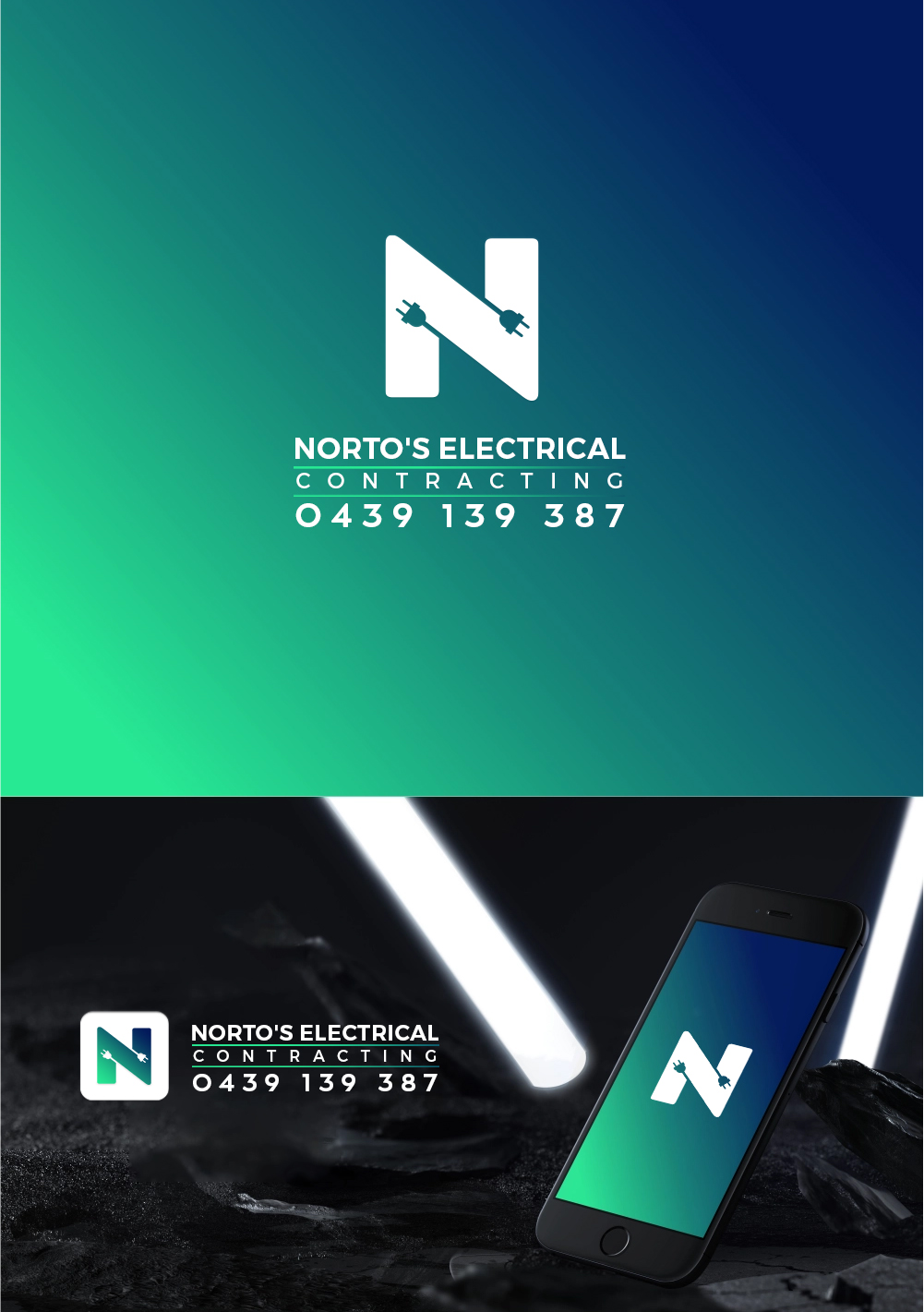 Logo Design by creative.visuals for Norto's Electrical Contracting | Design #26848674
