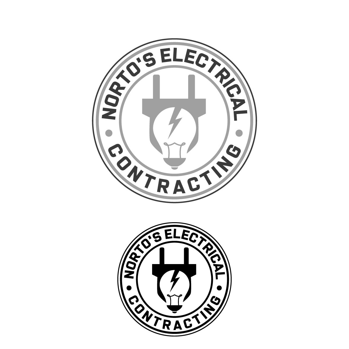 Logo Design by fly  design for Norto's Electrical Contracting | Design #26859688