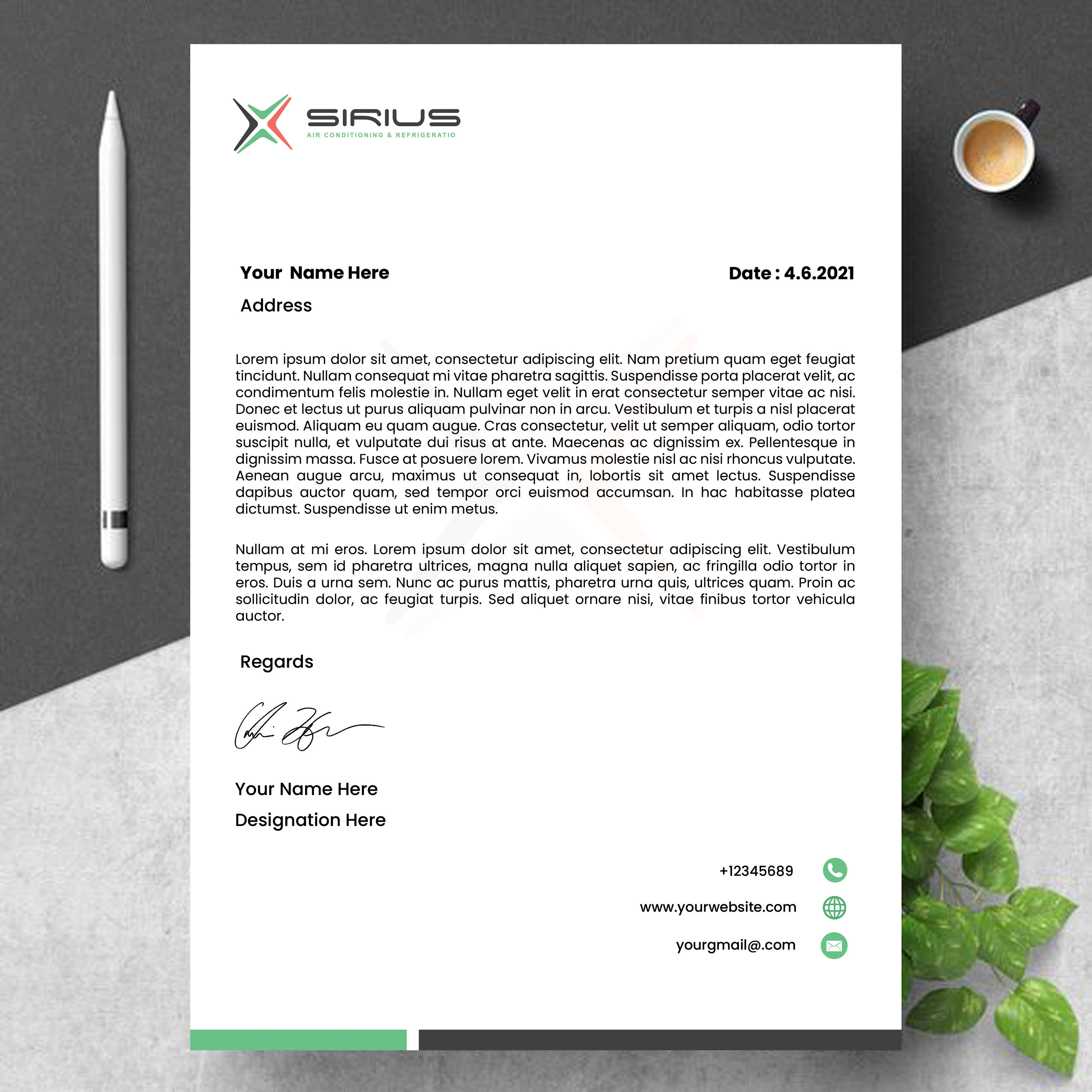 Letterhead Design by Sarbari Acharya for this project | Design #26857257