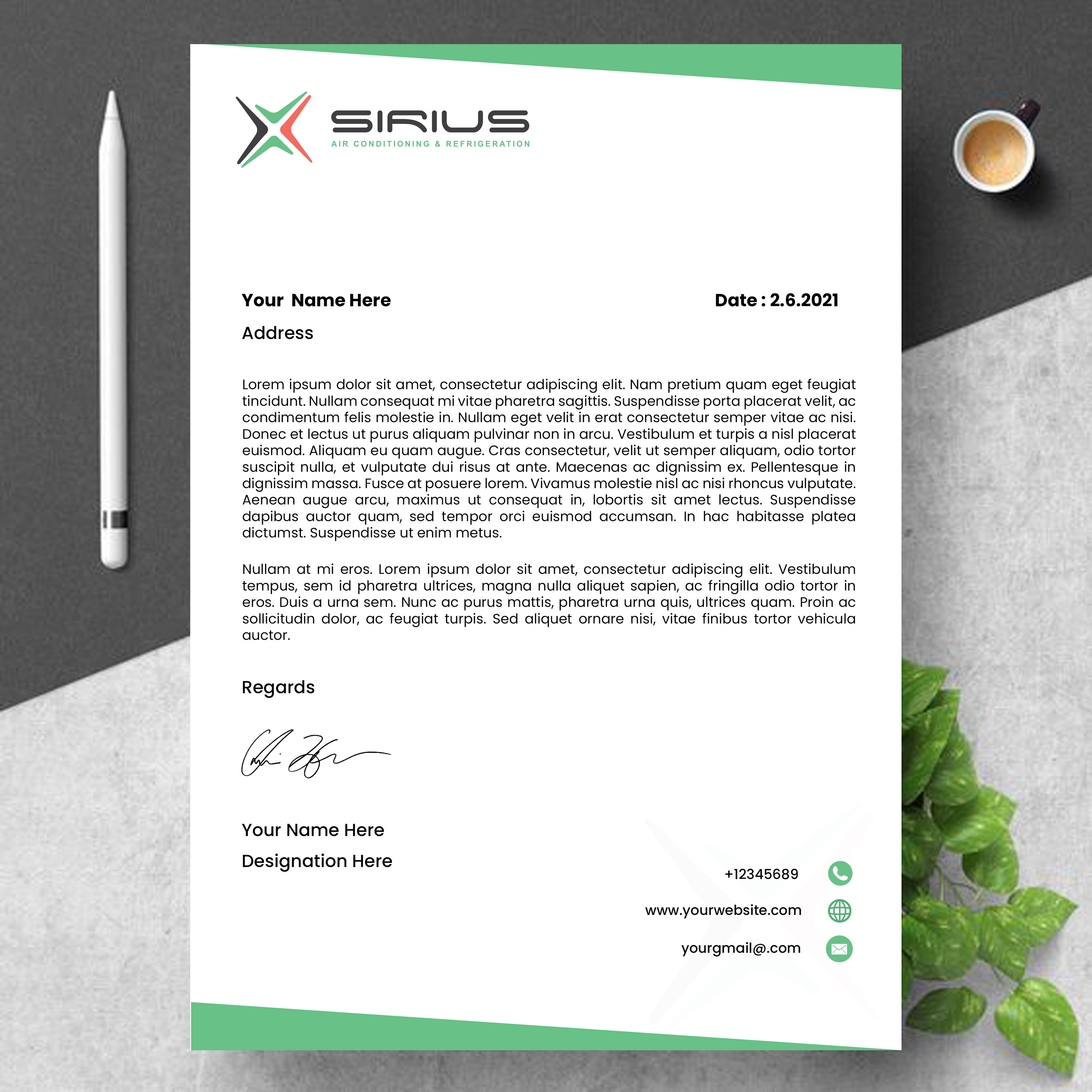 Letterhead Design by Sarbari Acharya for this project | Design #26857333
