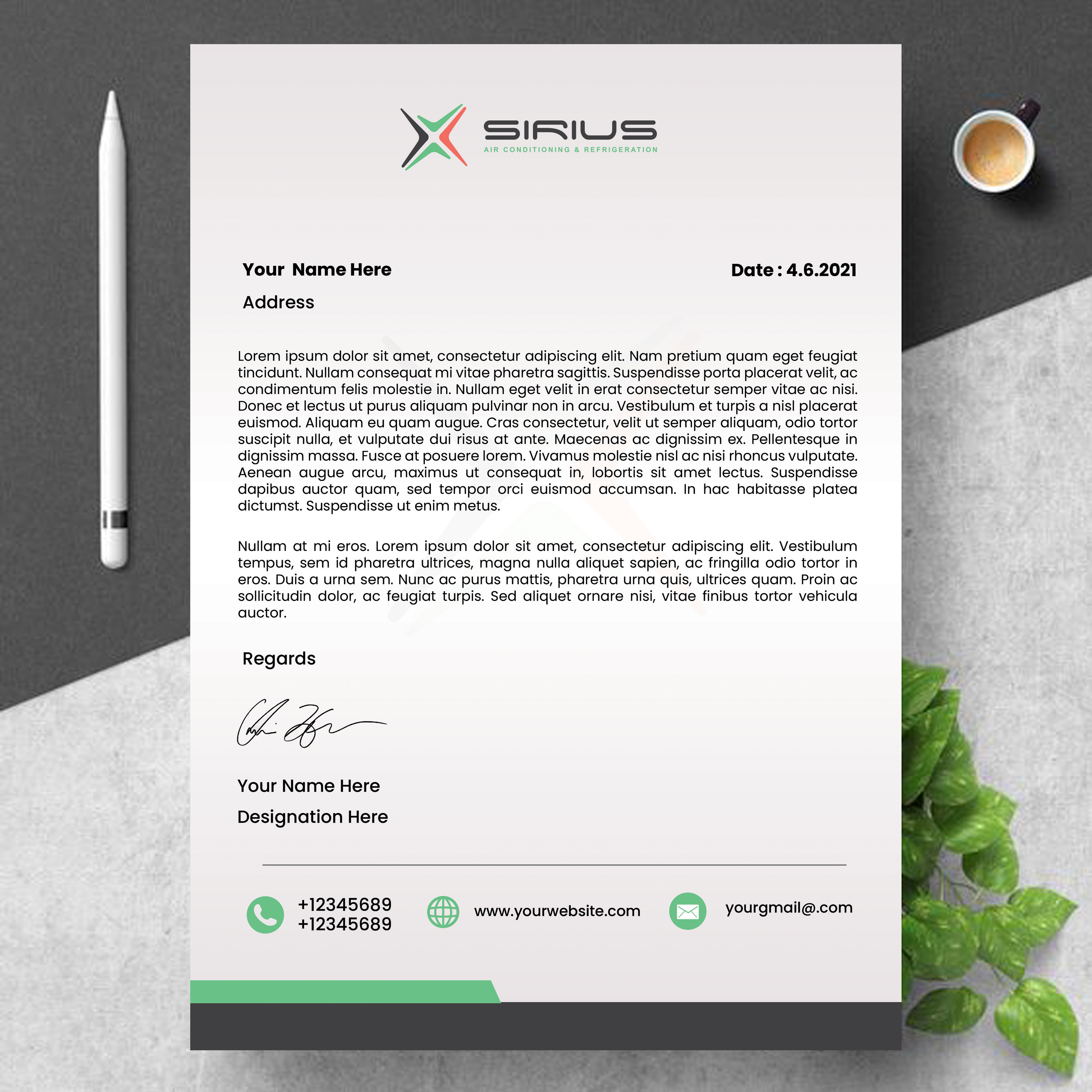 Letterhead Design by Sarbari Acharya for this project | Design #26866108