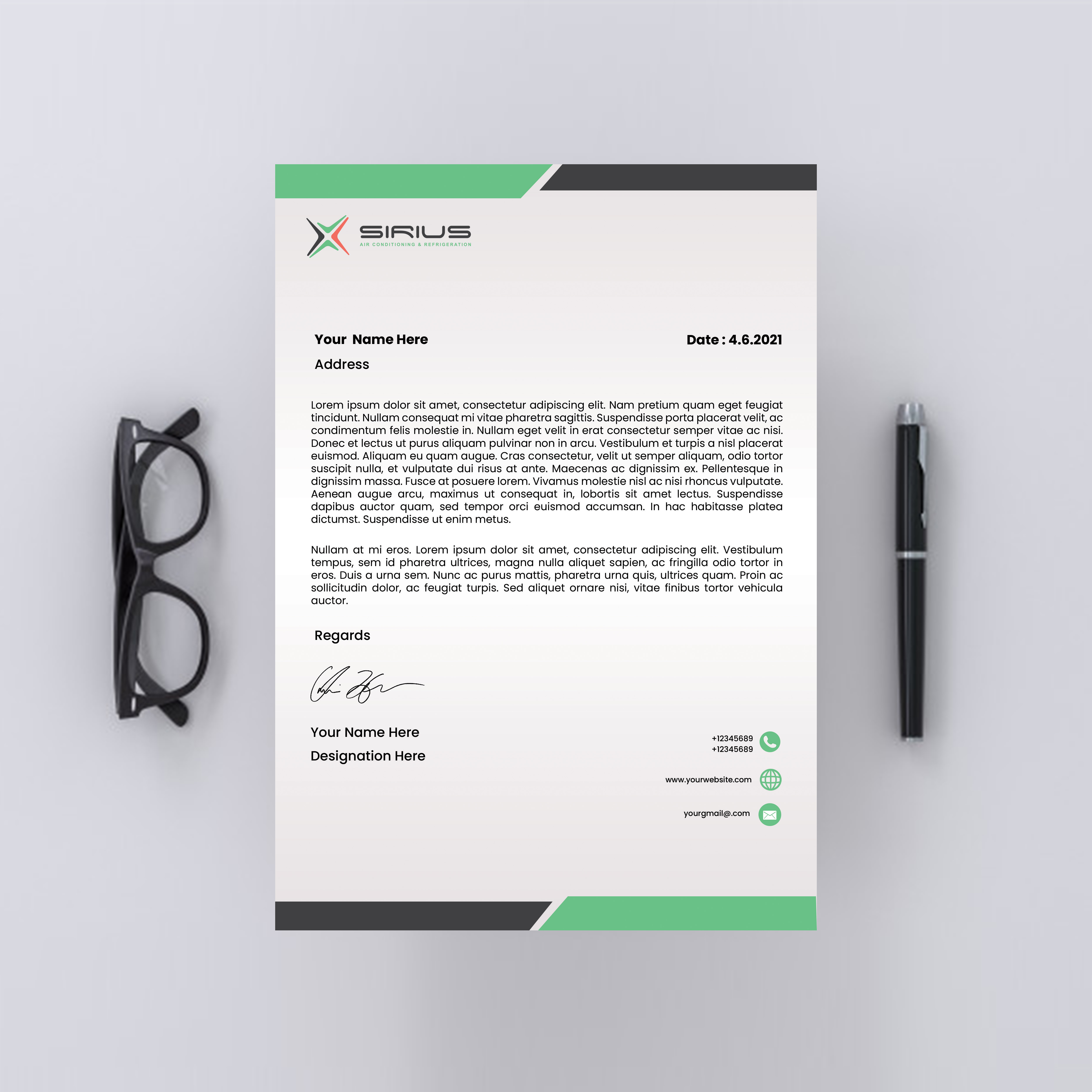 Letterhead Design by Sarbari Acharya for this project | Design #26866141