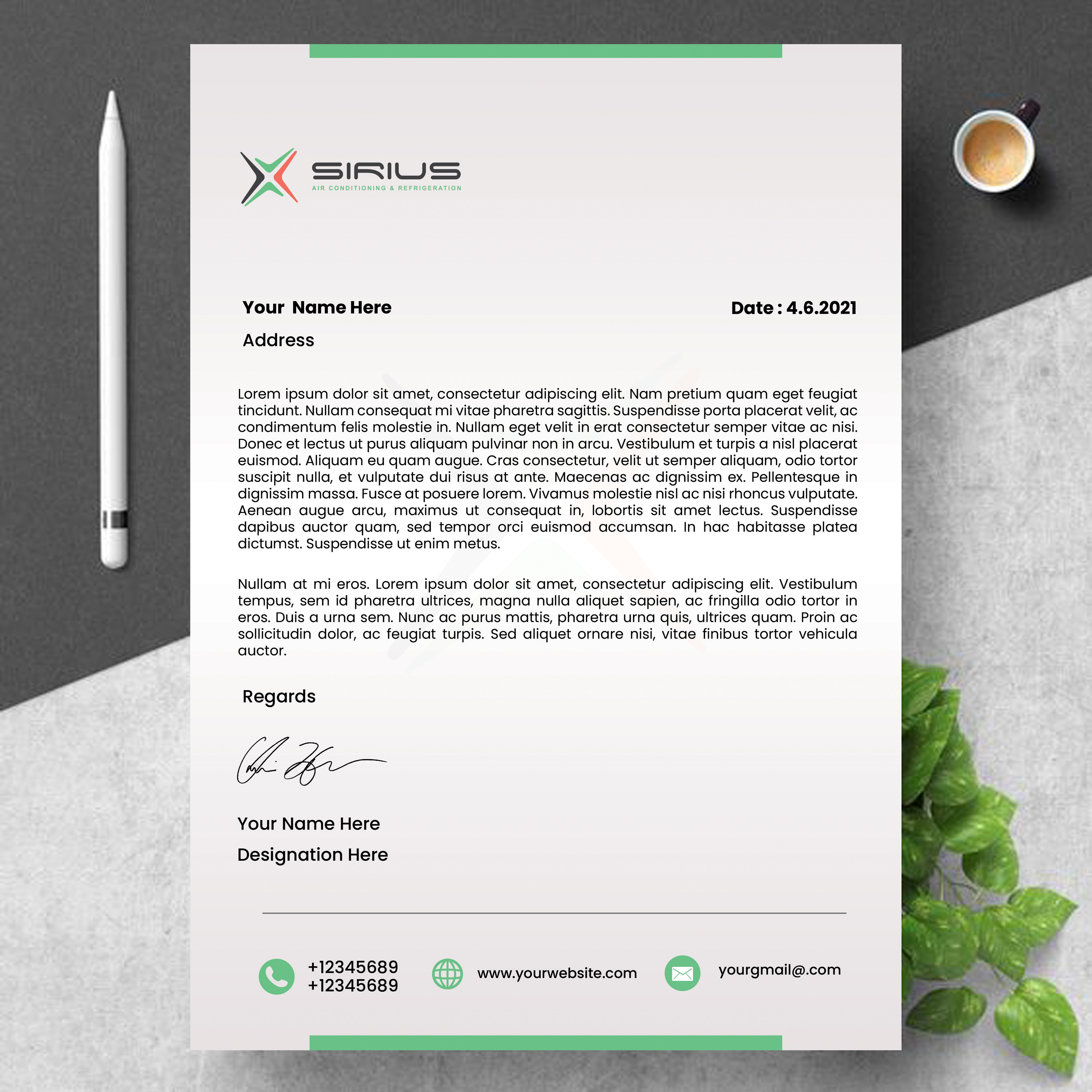 Letterhead Design by Sarbari Acharya for this project | Design #26866194