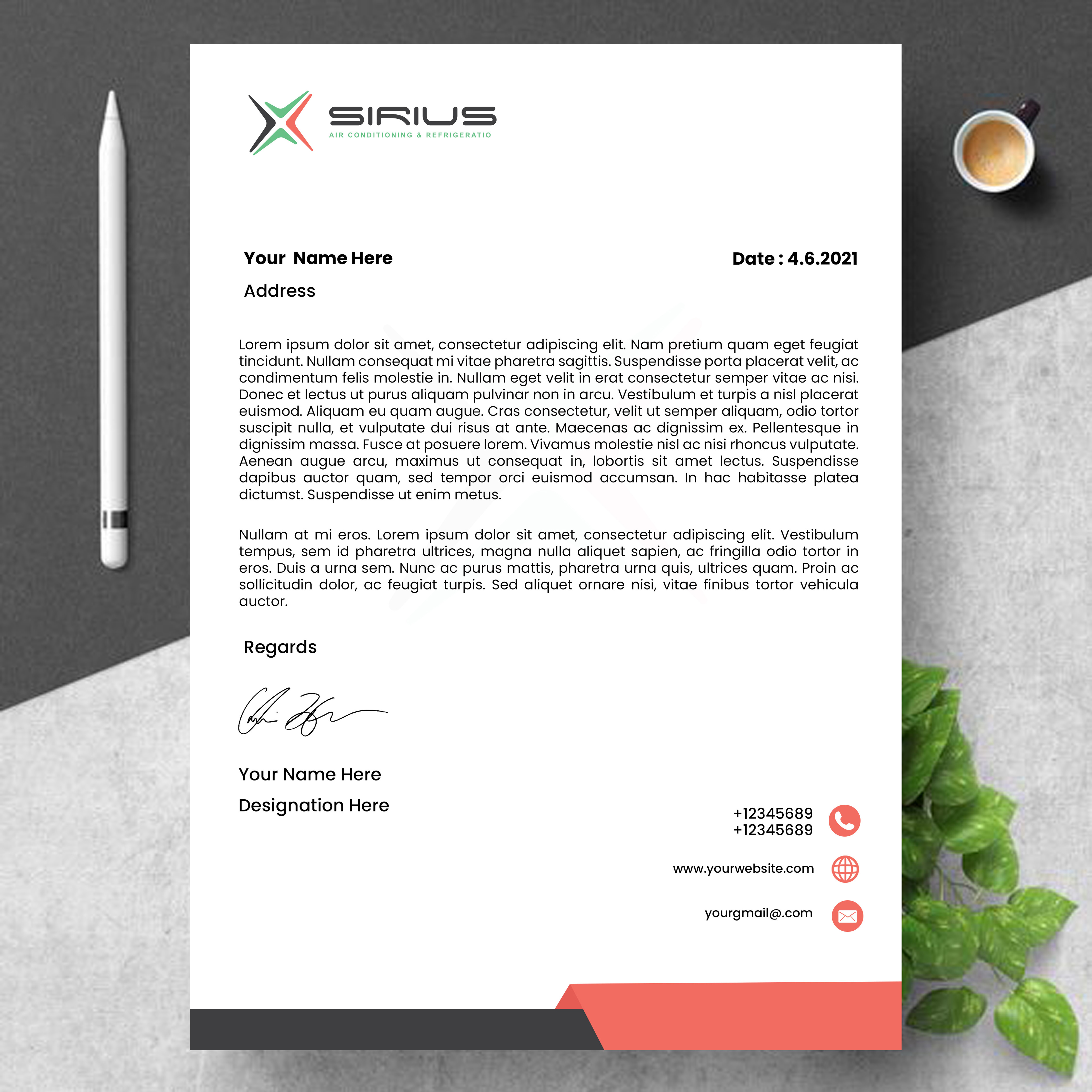 Letterhead Design by Sarbari Acharya for this project | Design #26875674
