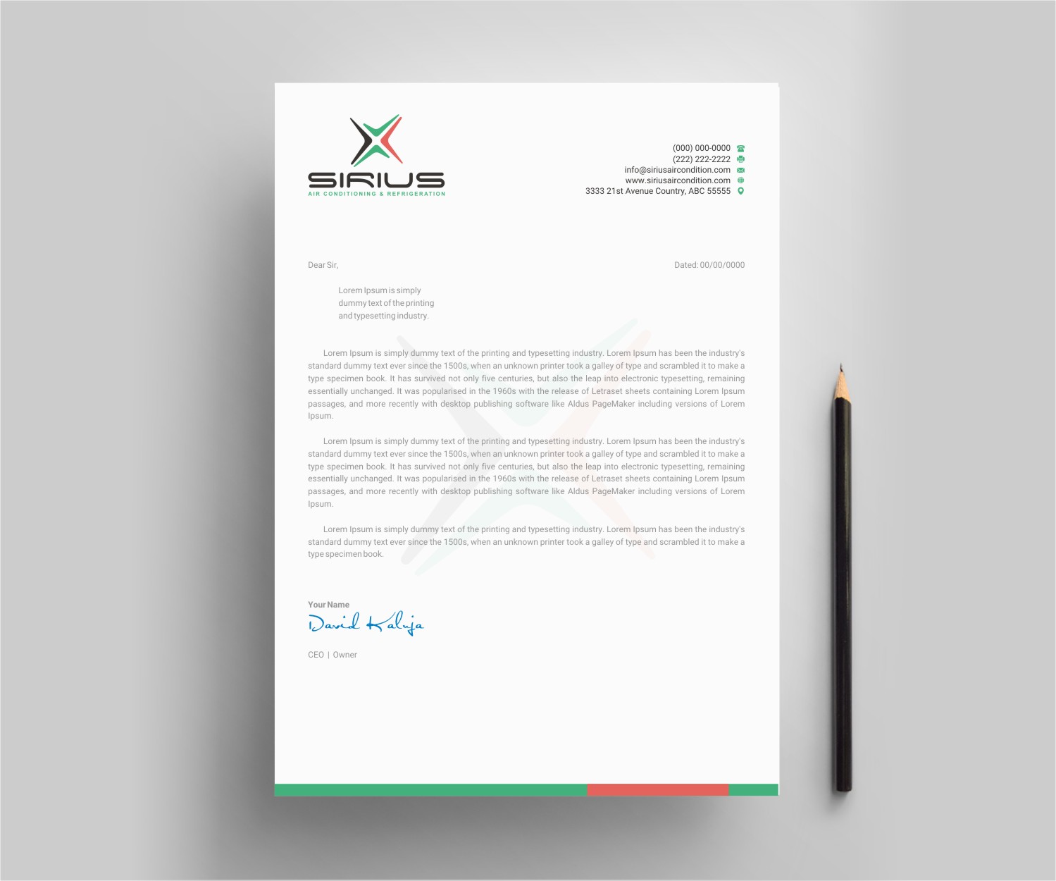 Letterhead Design by INDIAN_Ashok for this project | Design #26875093