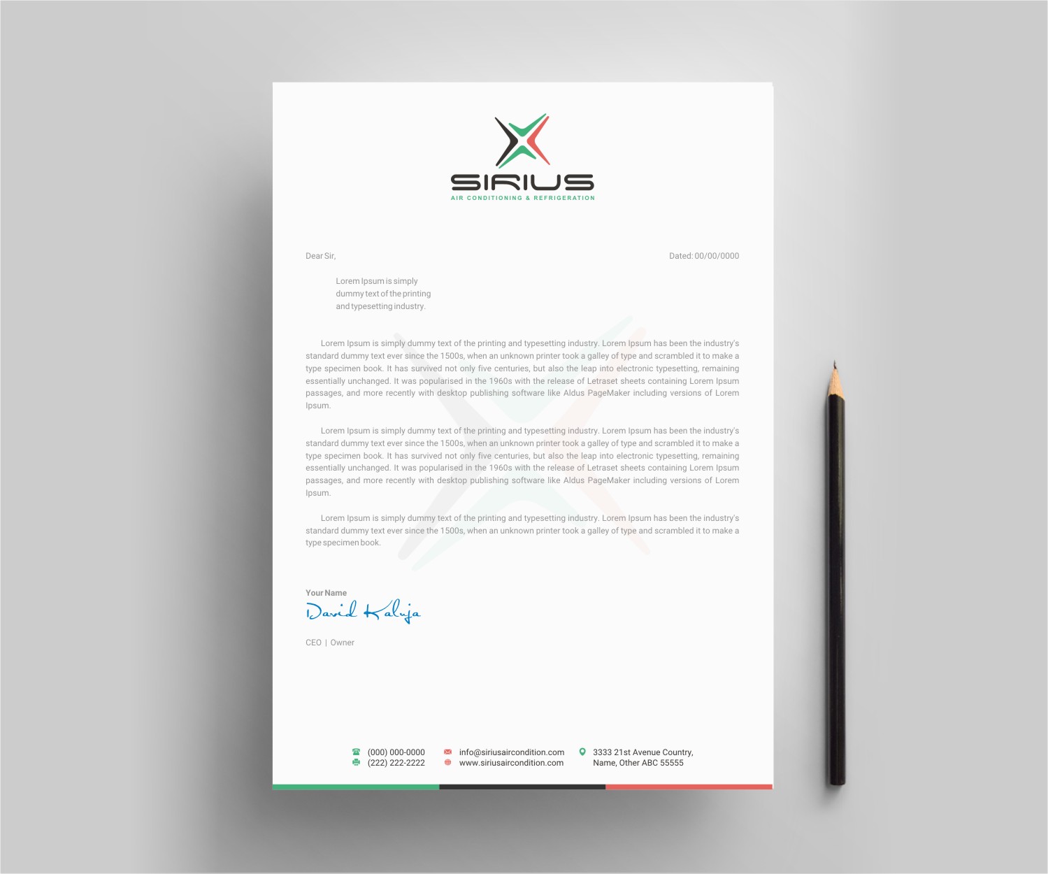 Letterhead Design by INDIAN_Ashok for this project | Design #26875095