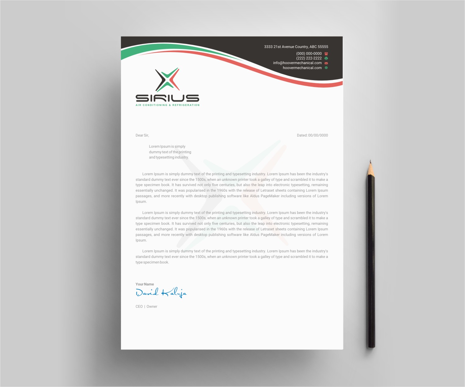 Letterhead Design by INDIAN_Ashok for this project | Design #26875097