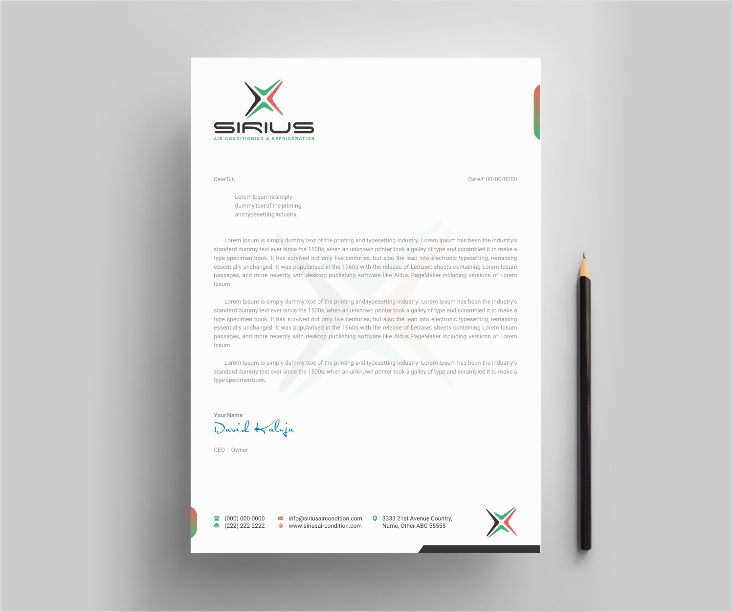 Letterhead Design by INDIAN_Ashok for this project | Design #26875099