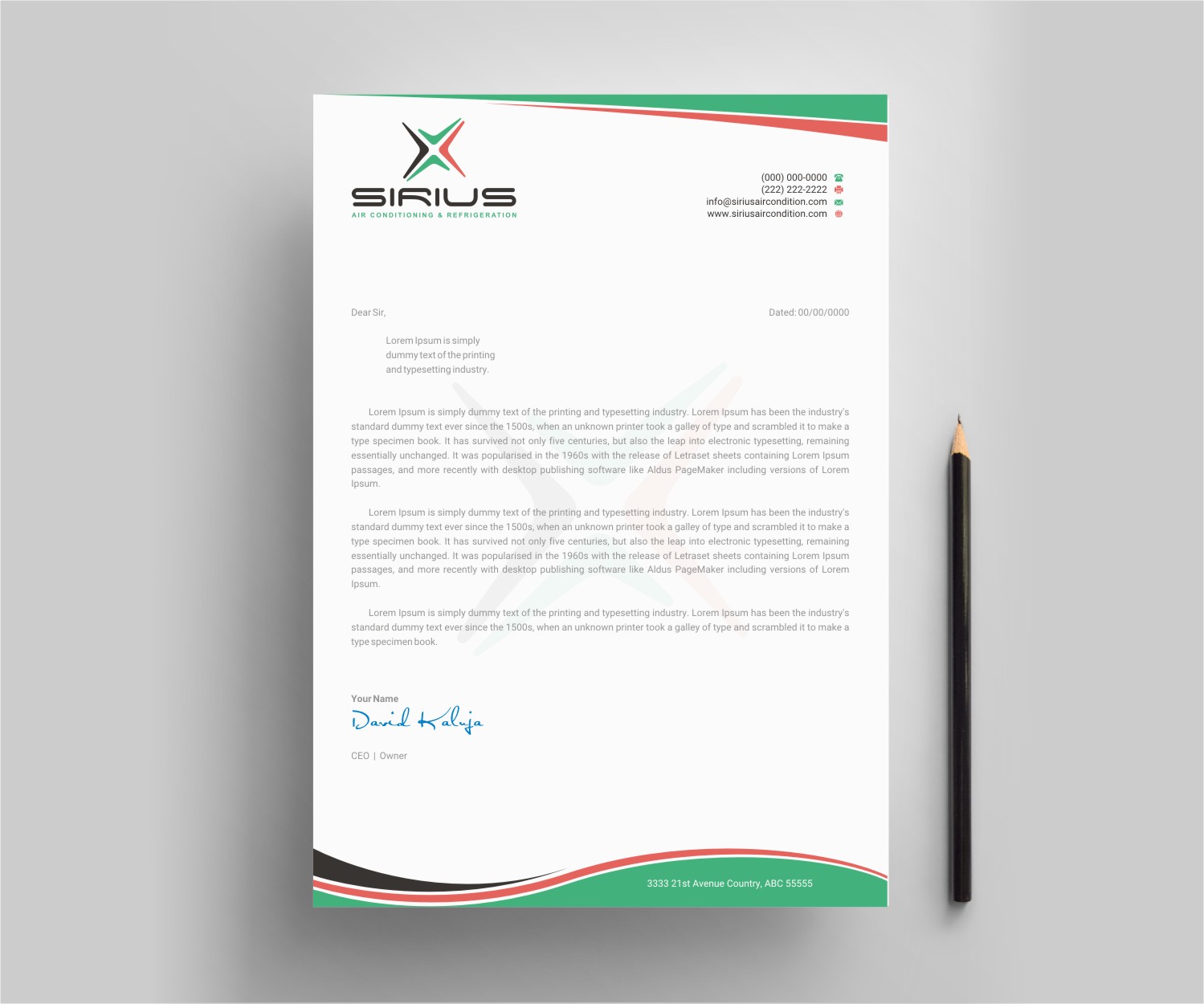 Letterhead Design by INDIAN_Ashok for this project | Design #26875100