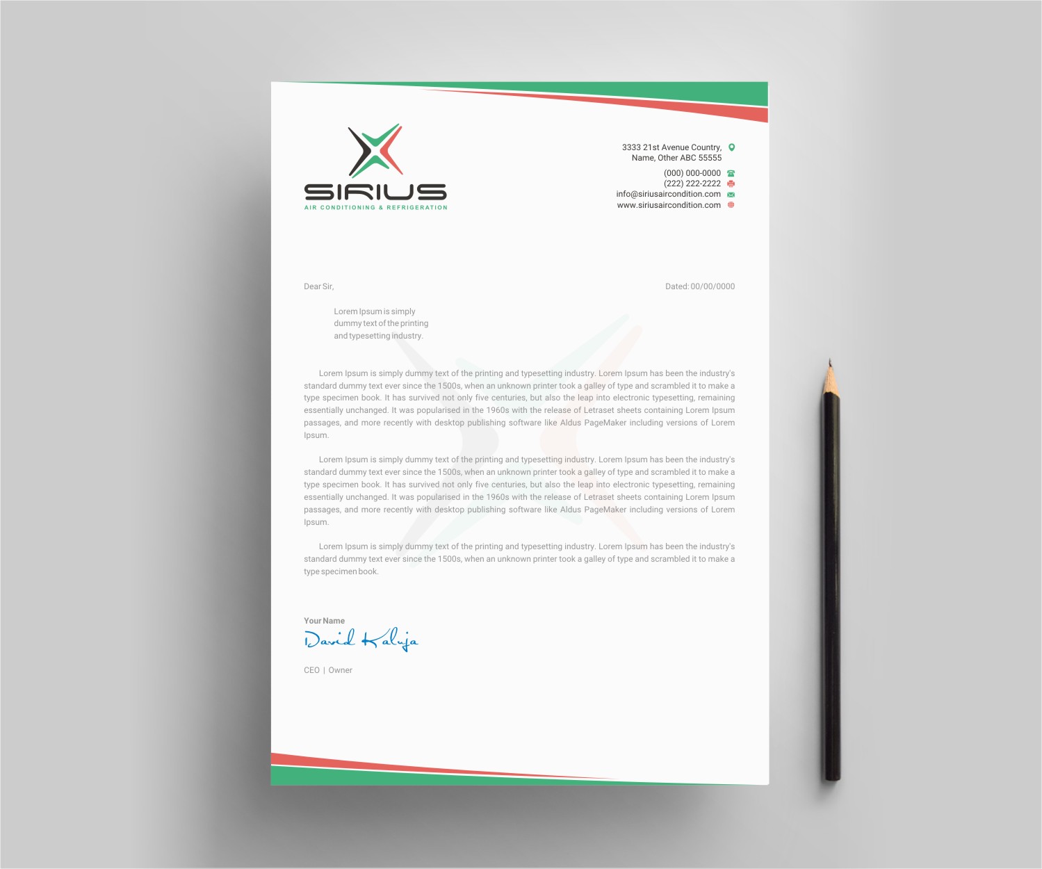 Letterhead Design by INDIAN_Ashok for this project | Design #26875101