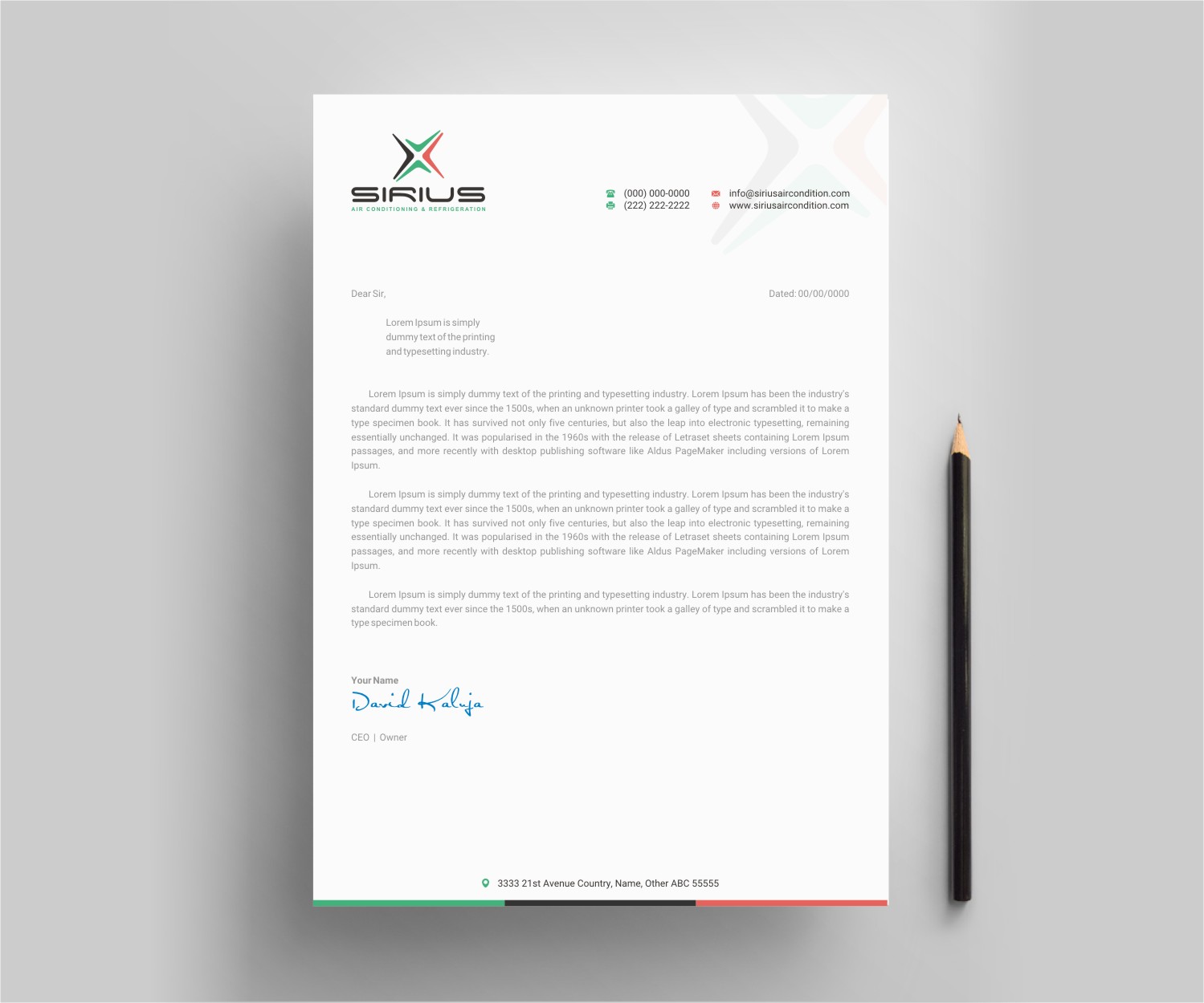 Letterhead Design by INDIAN_Ashok for this project | Design #26875102