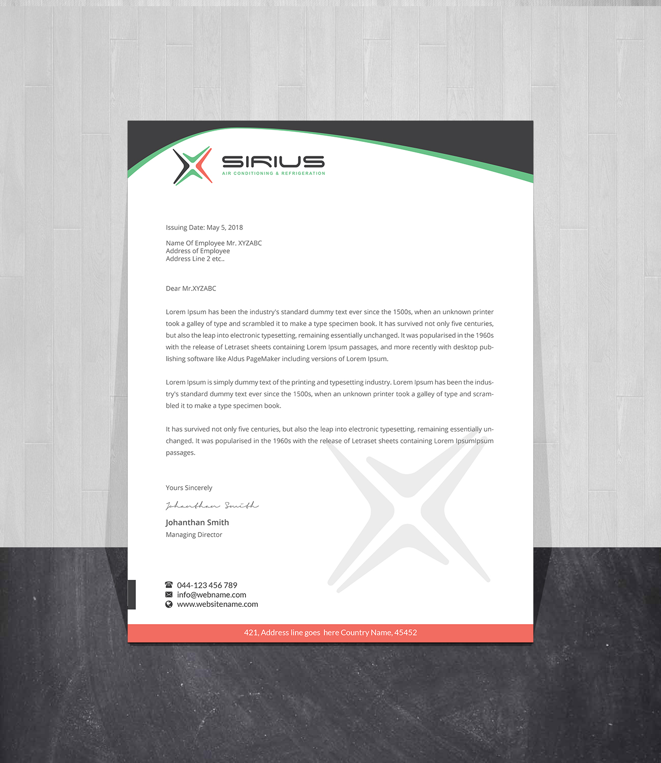 Letterhead Design by Creations Box 2015 for this project | Design #26851907