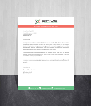 Letterhead Design by Creations Box 2015 for this project | Design: #26851910