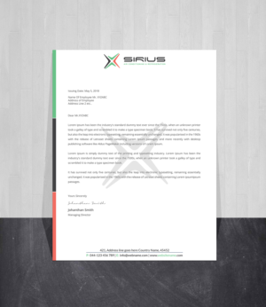 Letterhead Design by Creations Box 2015 for this project | Design: #26851923