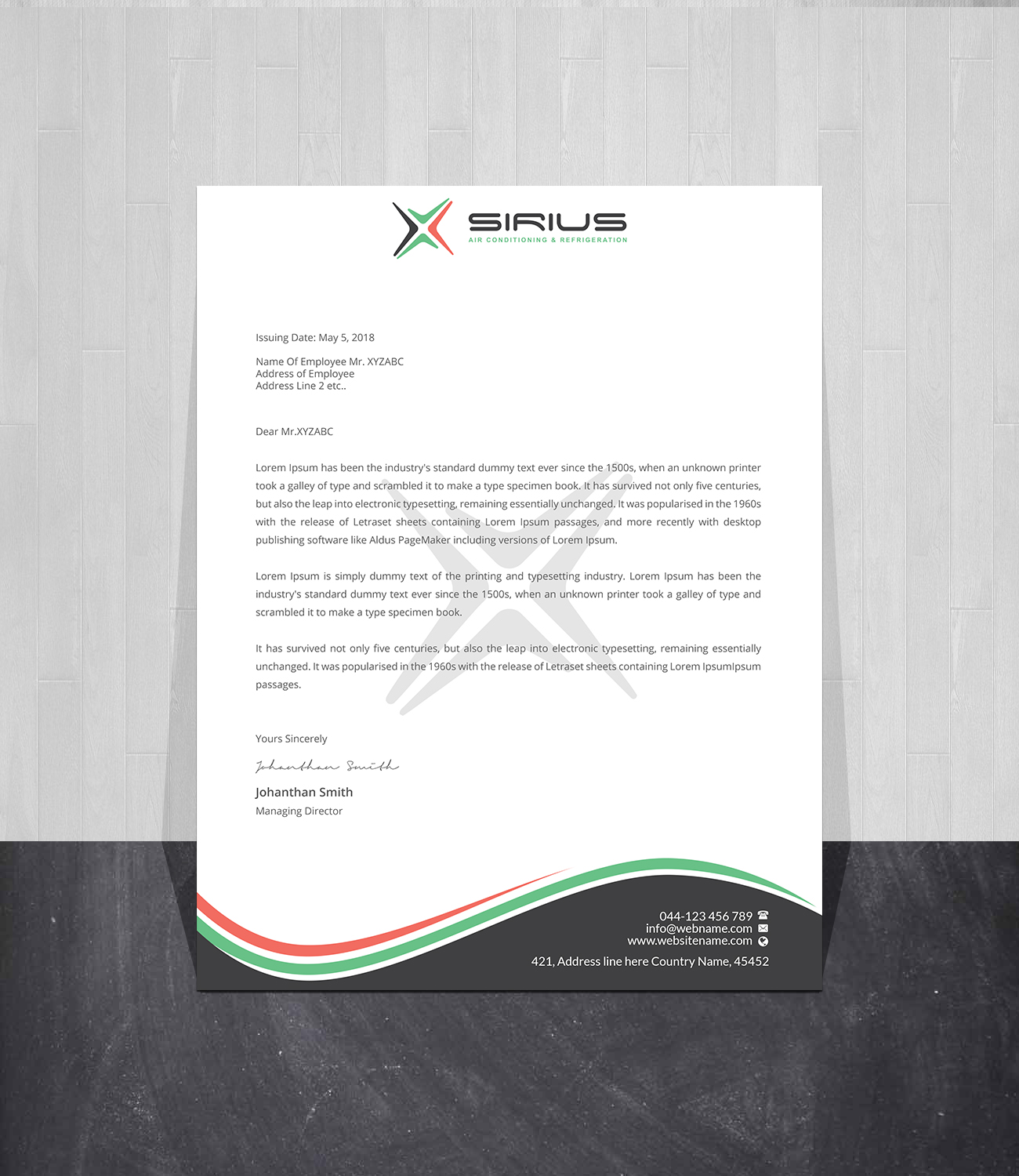 Letterhead Design by Creations Box 2015 for this project | Design #26851925