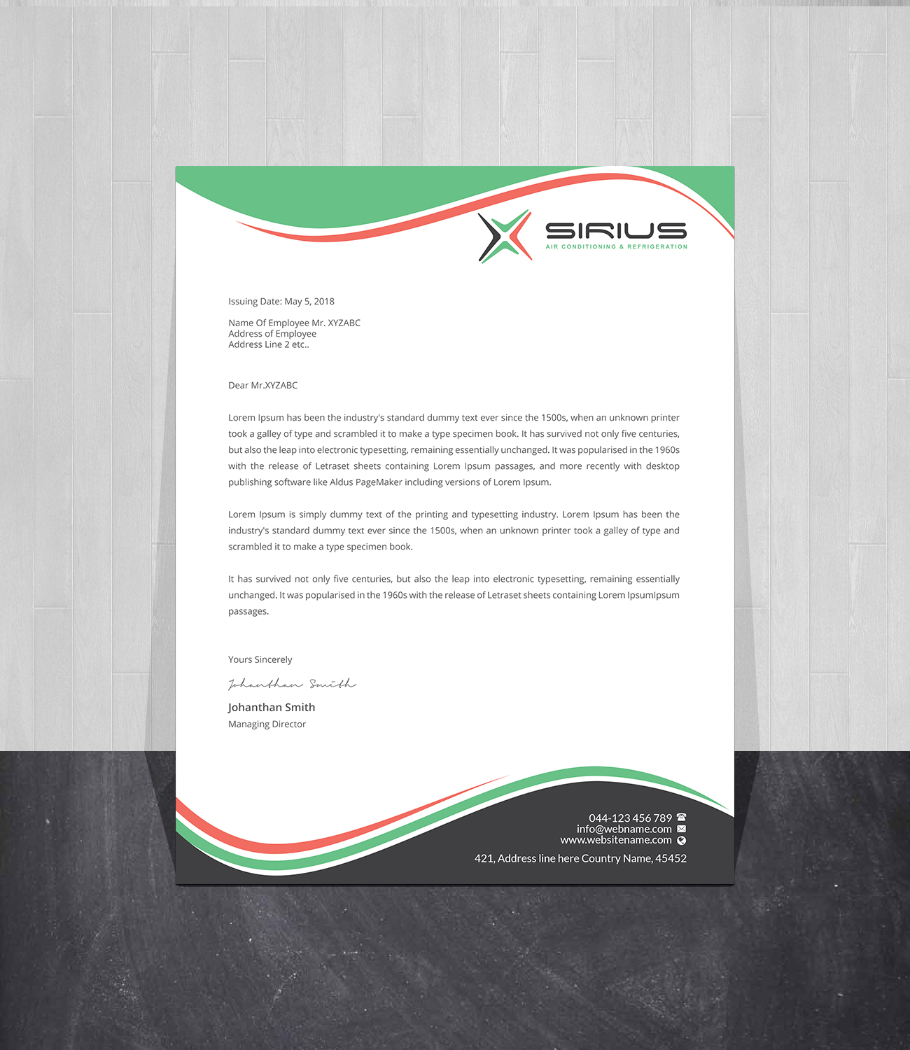 Letterhead Design by Creations Box 2015 for this project | Design #26851928