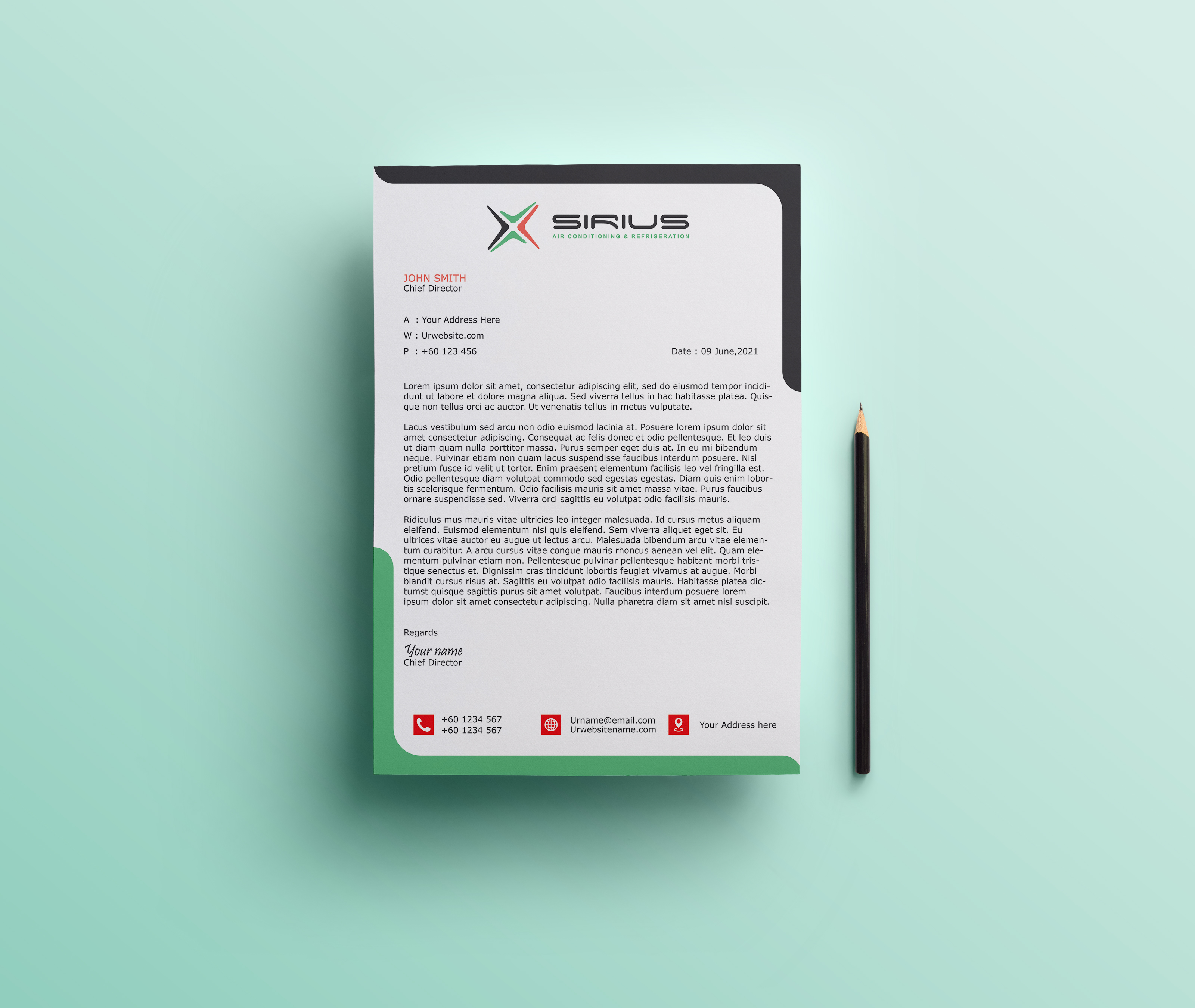 Letterhead Design by Darshana Perera for this project | Design #26882060